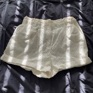 UO Kimchi Blue White Shorts